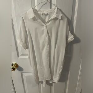 White Short Sleeve Blouse